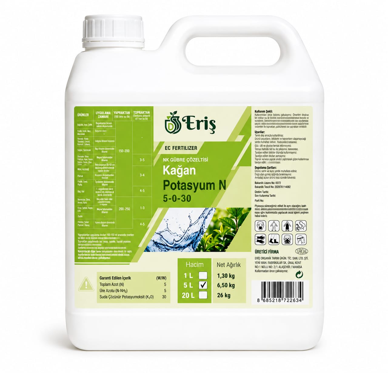 Kağan Potasyum N 5 Lt.